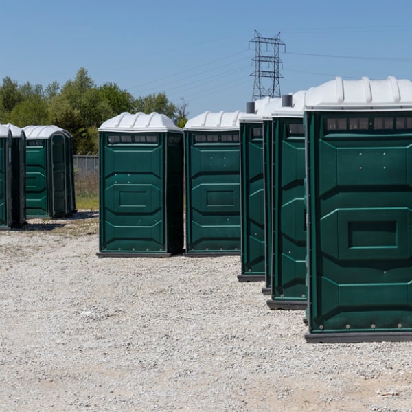 how do you ensure the privacy and security of the event portable restrooms